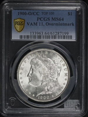 Obverse of this 1900-O/CC Top-100 Morgan Dollar VAM-11 PCGS MS-64 