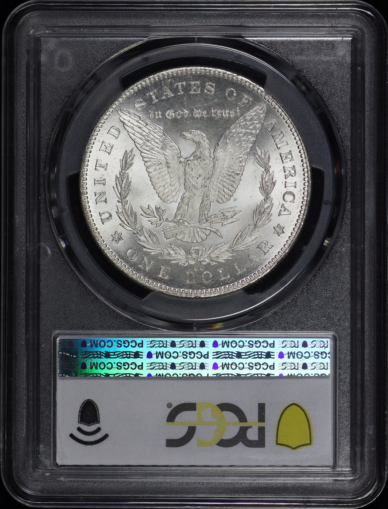 Reverse of this 1880-CC Hit List Morgan Dollar 8/7 Reverse of 1878 VAM-7 PCGS MS-66