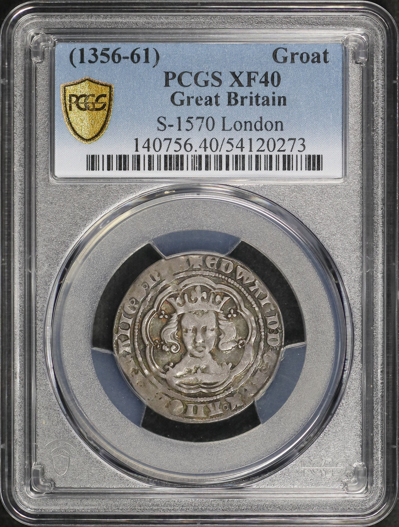 Obverse of this (1356-61) Great Britain, London Groat S-1570 PCGS XF-40