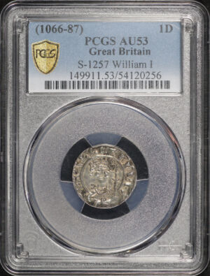 Obverse of this (1066-87) Great Britain William I Silver Penny S-1257 PCGS AU-53