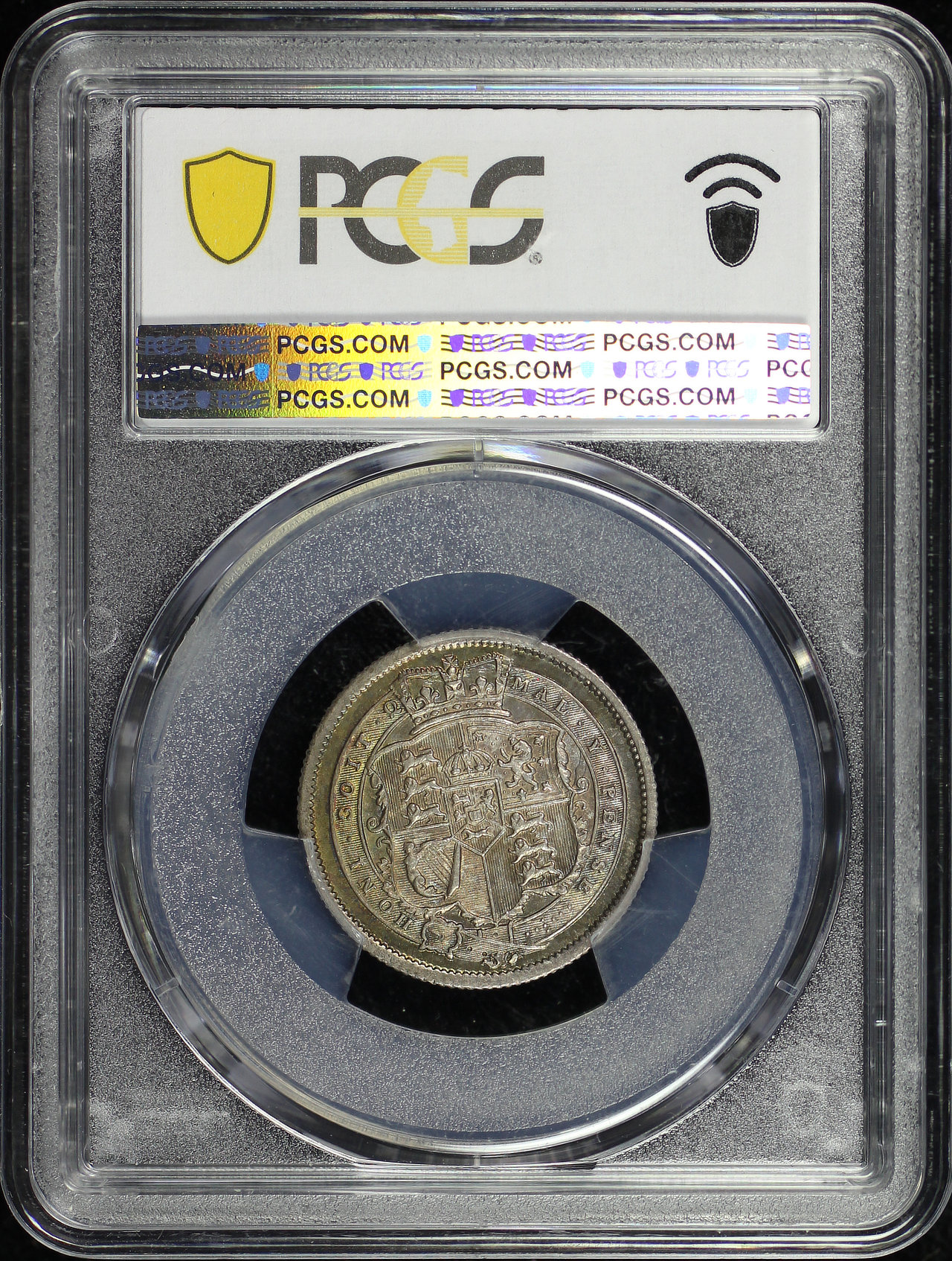 Reverse of this 1817 Great Britain Silver 1 Shilling KM-666 S-3790 PCGS MS-62