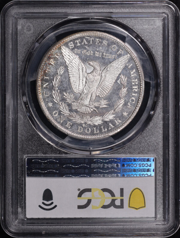 Reverse of this 1882 Hit List VAM-2C Counter Clash Morgan Dollar PCGS MS-63 DMPL