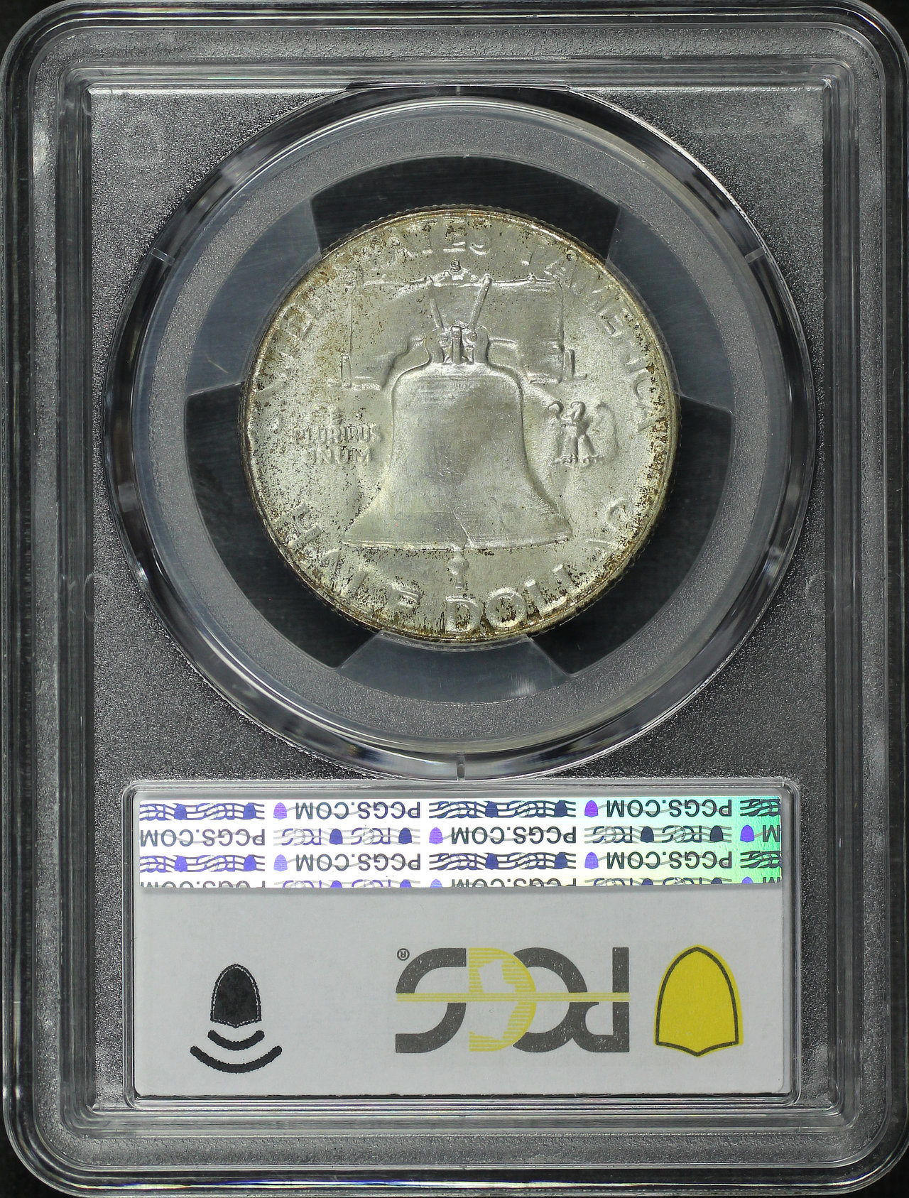 Reverse of this 1954-S Franklin Half Dollar “Bugs Bunny” FS-401 PCGS MS-65