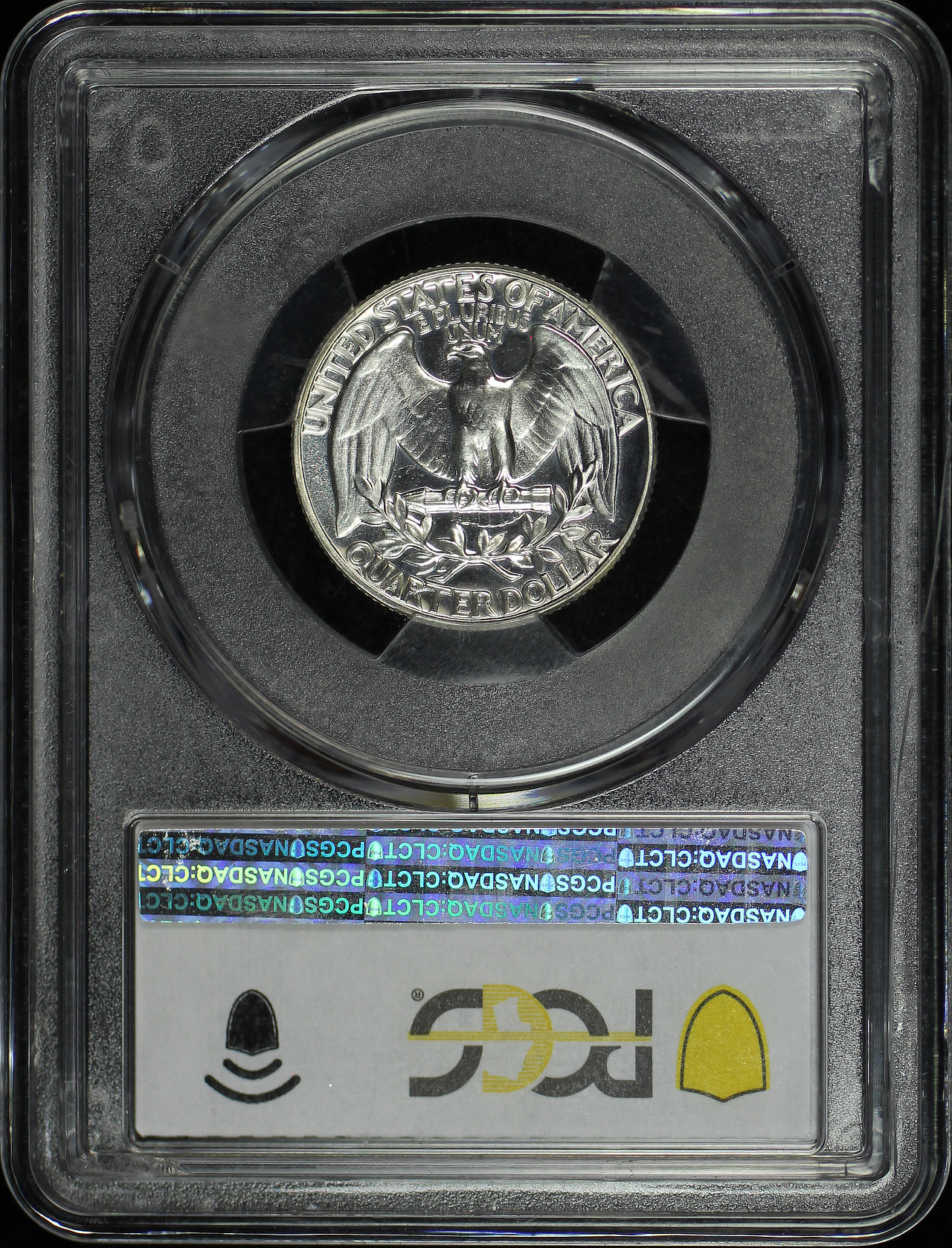 Reverse of this 1953 Washington Quarter Re-engraved Tailfeathers FS-901 PCGS PR-67