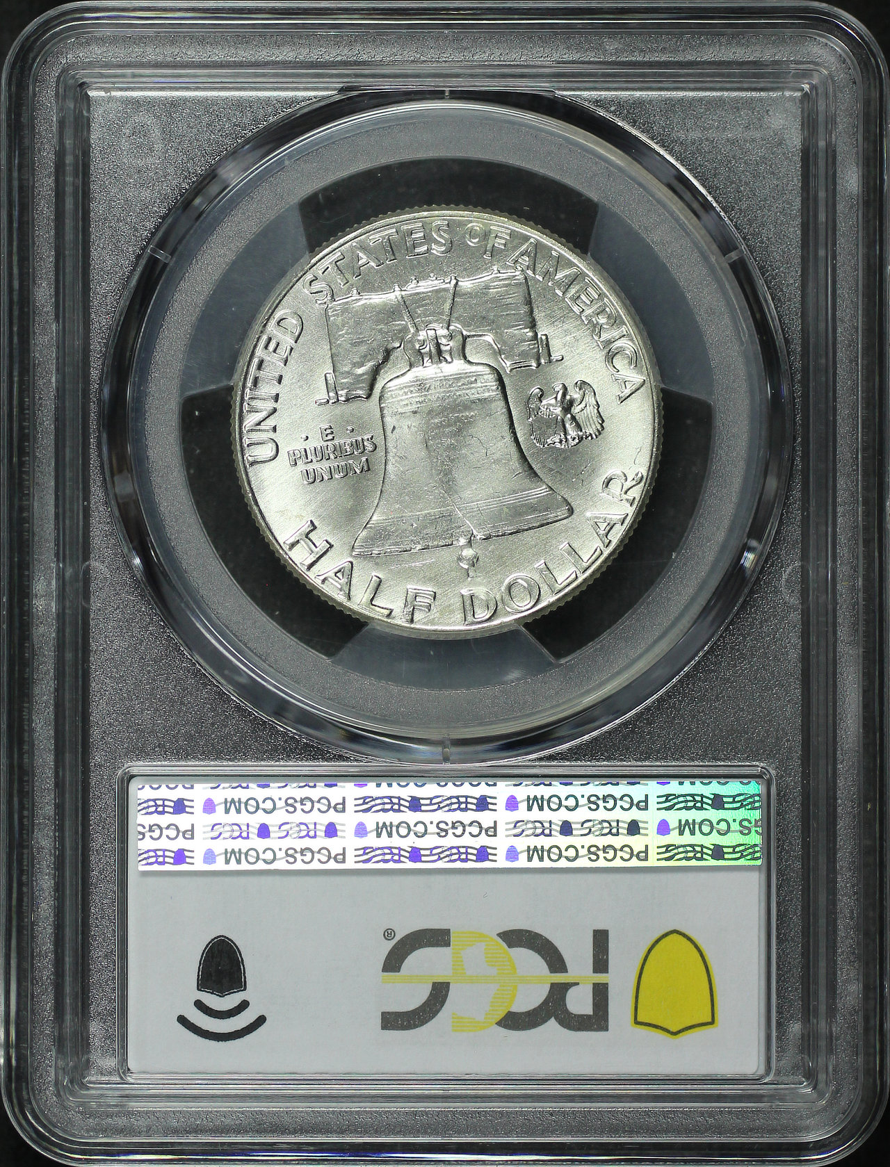 Reverse of this 1963 Franklin Half Dollar Ddr FS-801 PCGS MS-65