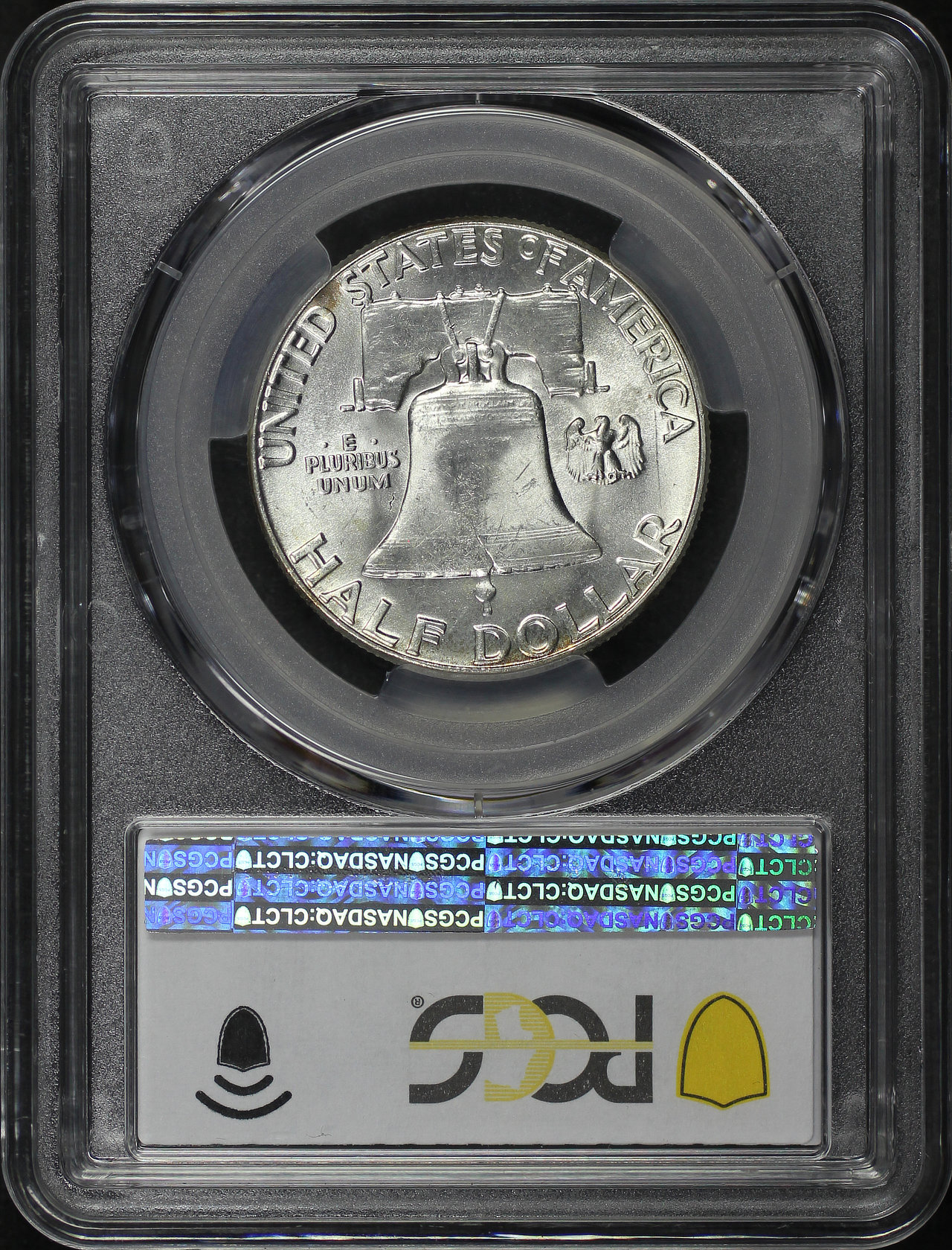 Reverse of this 1962 Franklin Half Dollar “Bugs Bunny” FS-401 PCGS MS-65