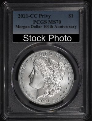 2021-CC Morgan Dollar Carson City Privy Mark PCGS MS-70