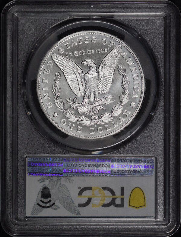 Reverse of this 2021-O Privy Morgan Dollar 100th Anniversary PCGS MS-70 First Strike