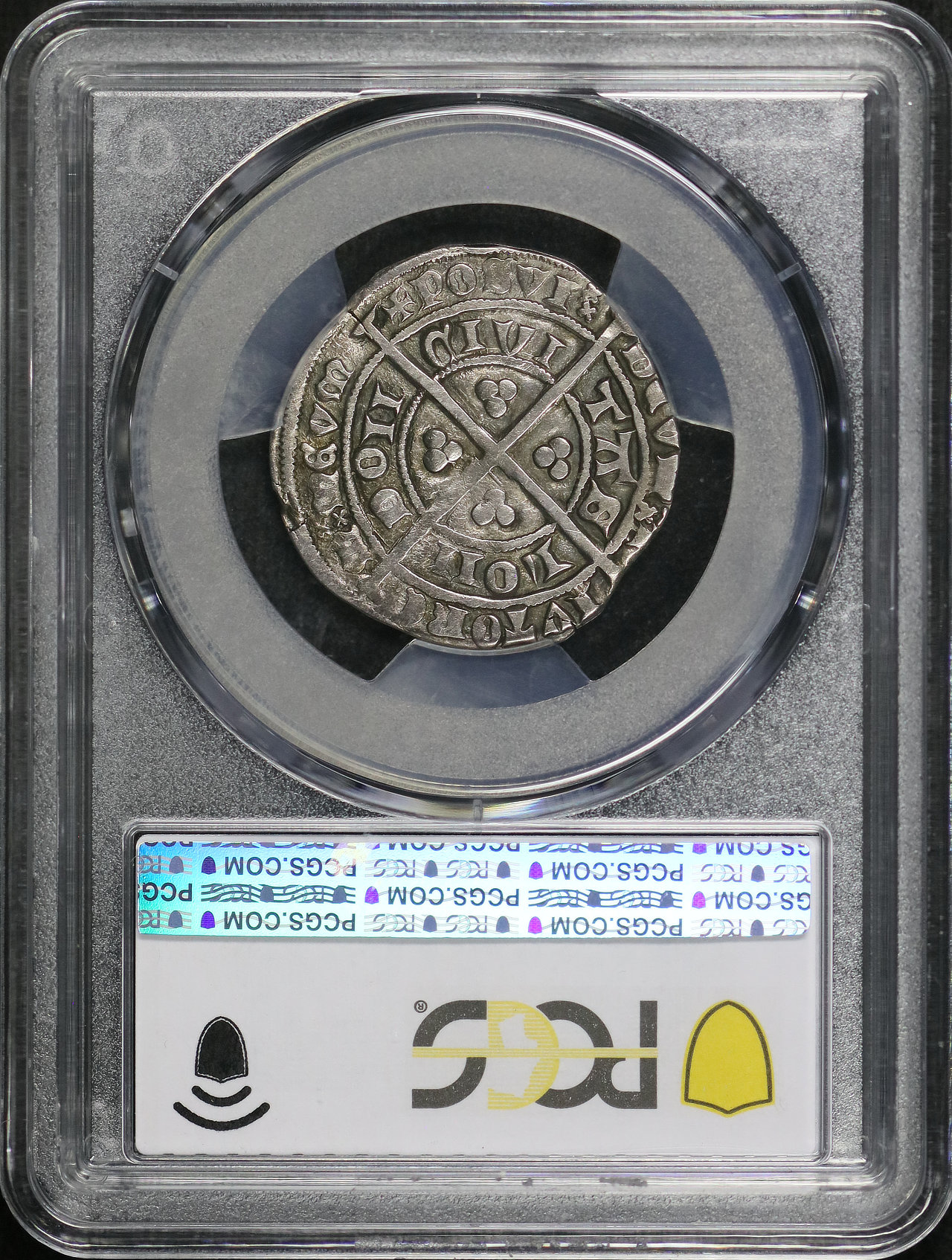 Reverse of this (1361-69) Great Britain, London Silver Groat S-1617 PCGS VF-25