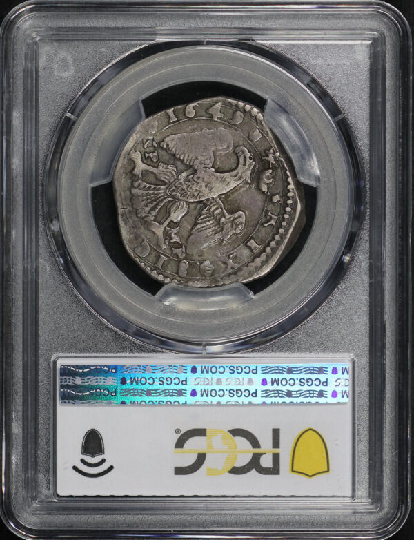 Reverse of this 1649-IP MP 4 Tari Italy-Sicily KM-21 PCGS XF-40