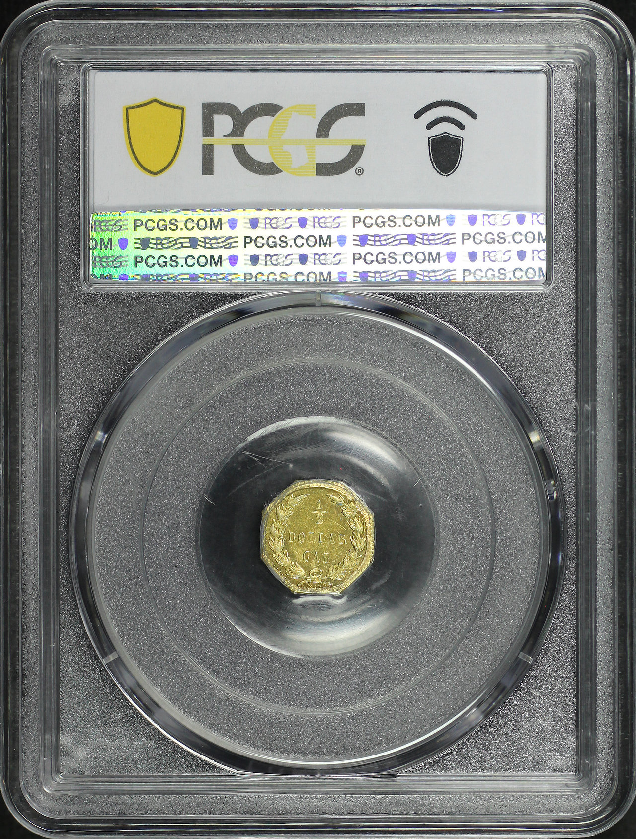 Reverse of this 1875 BG-934 G50C Octagonal Indian PCGS MS-65 PL