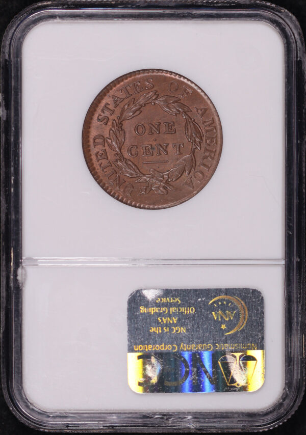 Reverse of this 1817 Coronet Head Cent NGC MS-64 BN