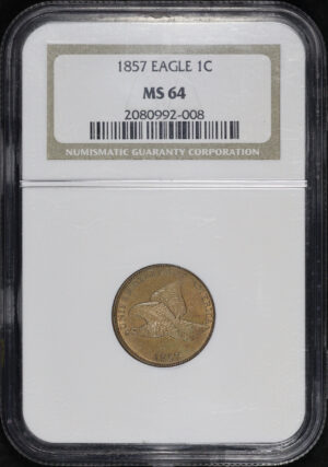 Obverse of this 1857 Flying Eagle Cent NGC MS-64