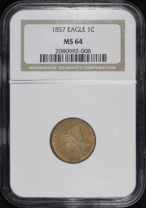Obverse of this 1857 Flying Eagle Cent NGC MS-64