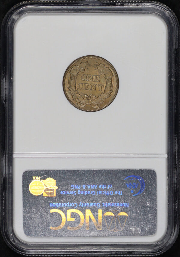 Reverse of this 1857 Flying Eagle Cent NGC MS-64