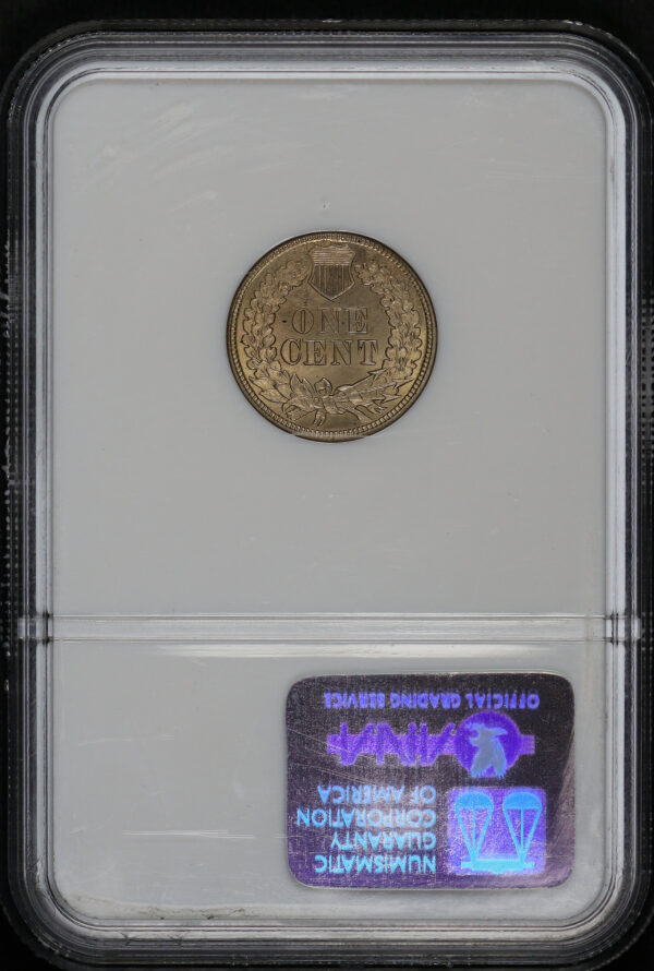 Reverse of this 1861 Indian Cent NGC MS-65