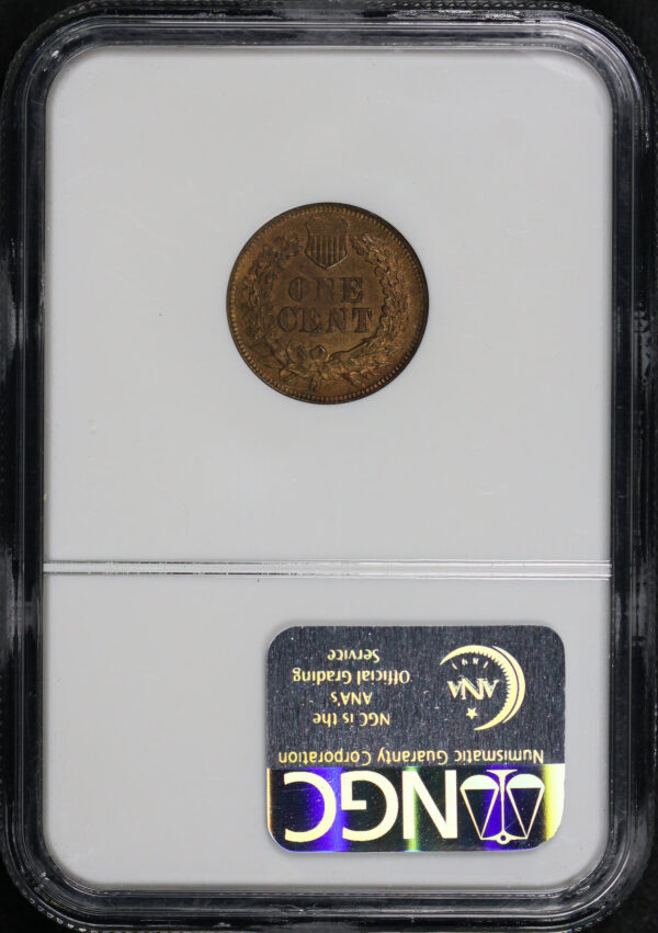 Reverse of this 1866 Indian Cent NGC MS-63 BN