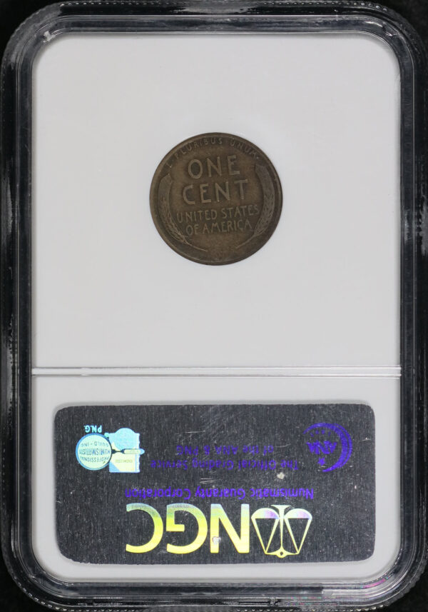 Reverse of this 1914-D Lincoln Cent Wheat Reverse NGC F-15 BN