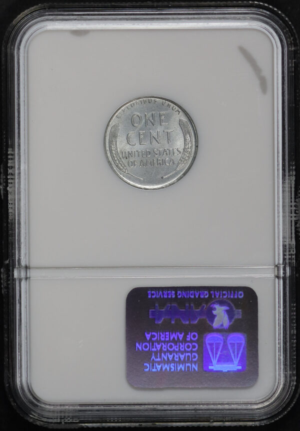 Reverse of this 1943-D Lincoln Steel Cent Wheat Reverse NGC MS-66