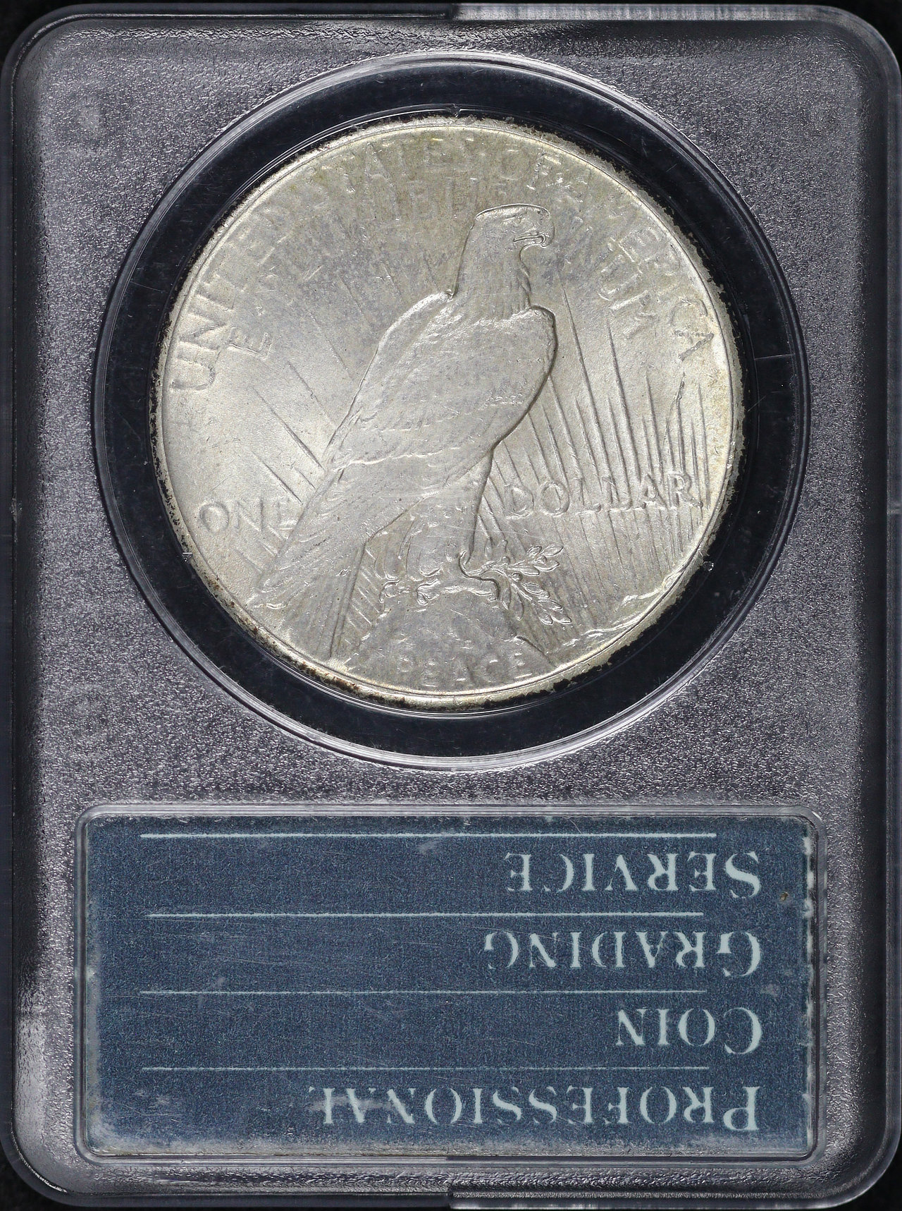 Reverse of this 1926 Peace Dollar PCGS MS-62 Old Green Holder