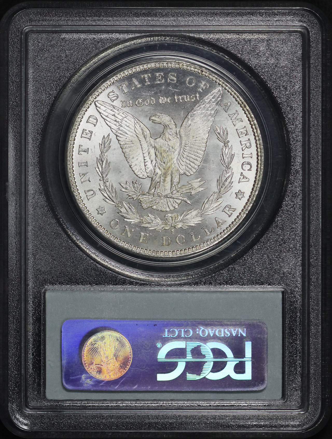 Reverse of this 1880/9-S Hot 50 Morgan Dollar VAM-11 PCGS MS-65