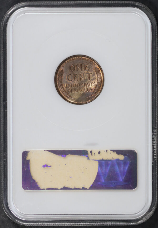 Reverse of this 1909-S VDB Lincoln Cent Wheat Reverse NGC MS-64 RB Old Fatty Holder