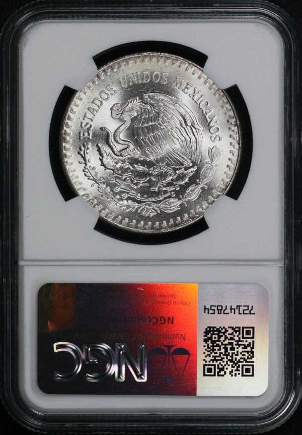 Reverse of this 1984 Mo Mexico  1Onza NGC MS-68