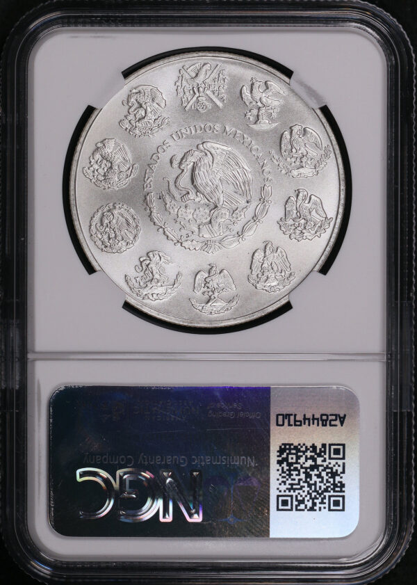 Reverse of this 2006Mo Mexico Silver Libertad Onza NGC MS-69