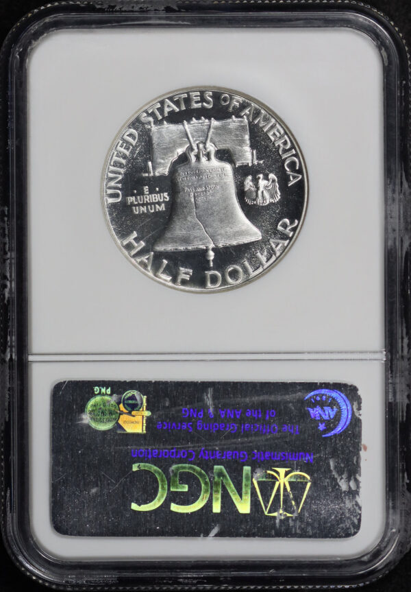 Reverse of this 1951 Franklin Half Dollar NGC PF-66 UC