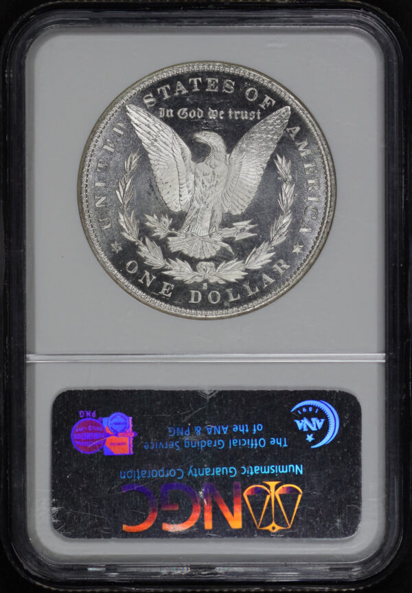 Reverse of this 1880-S Morgan Dollar NGC MS-67 DMPL
