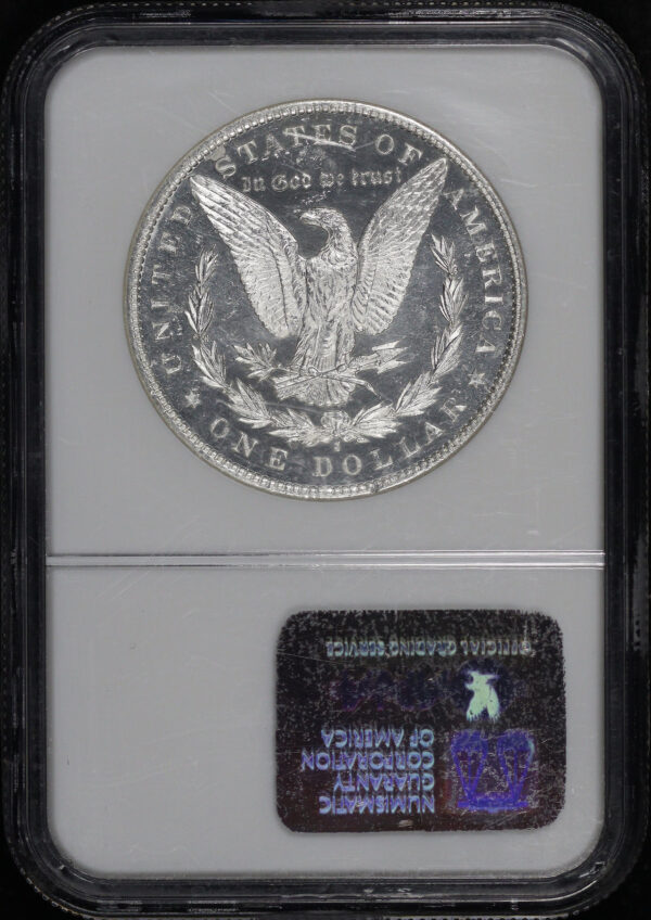 Reverse of this 1890-S Morgan Dollar NGC MS-64 DPL