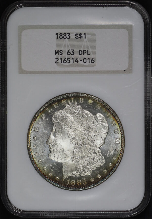 Obverse of this 1883 Morgan Dollar NGC MS-63 DMPL