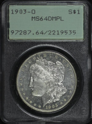 Obverse of this 1903-O Morgan Dollar PCGS MS-64 DMPL