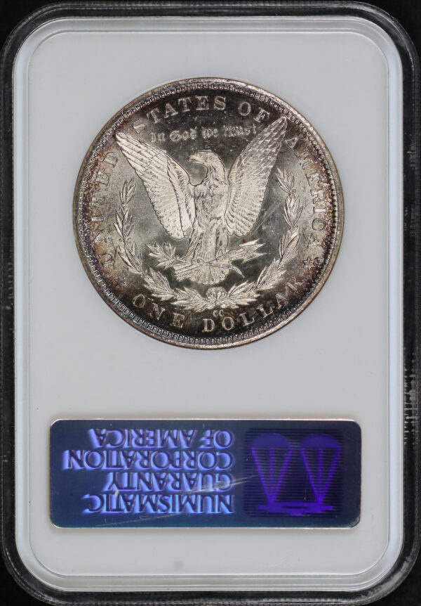 Reverse of this 1883-CC Morgan Dollar NGC MS-65 PL