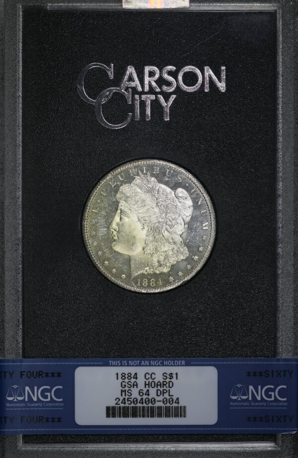 Obverse of this 1884-CC Morgan Dollar NGC MS-64 DMPL