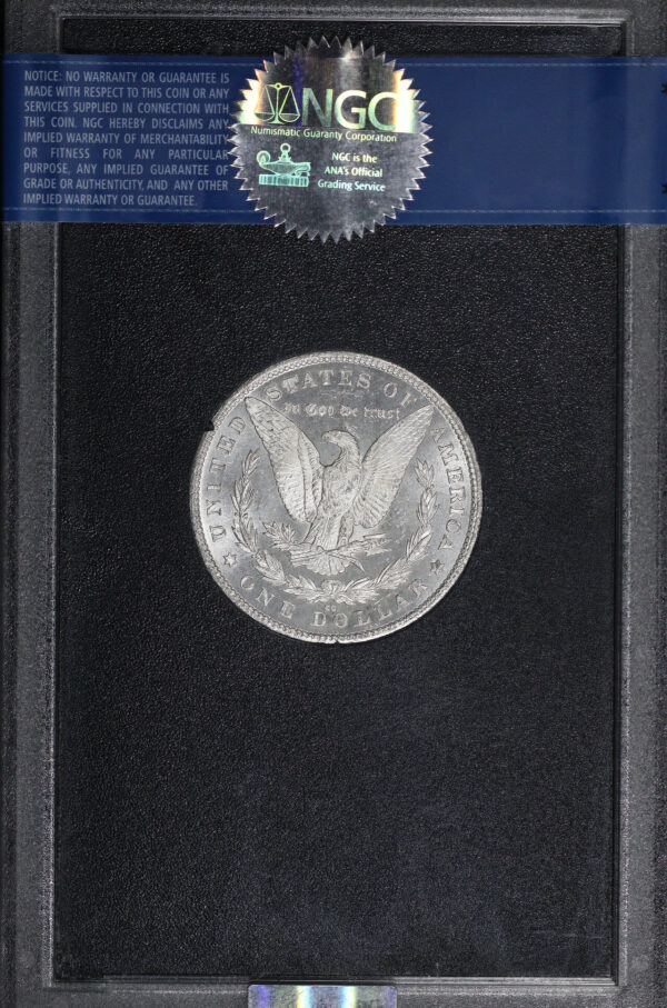 Reverse of this 1880-CC Morgan Dollar NGC MS-62 PL GSA Hard Pack With Box