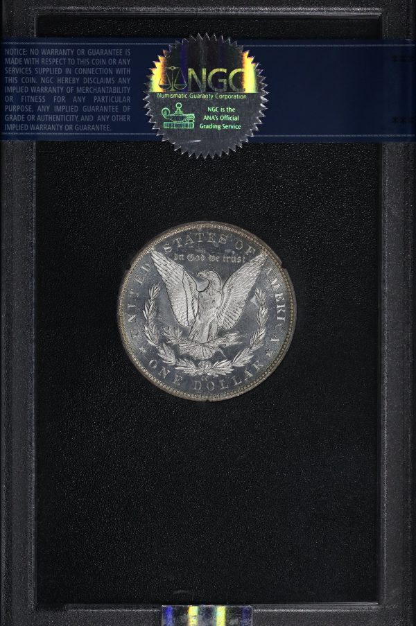 Reverse of this 1883-CC Morgan Dollar NGC MS-65 DMPL GSA Hard Pack With Box