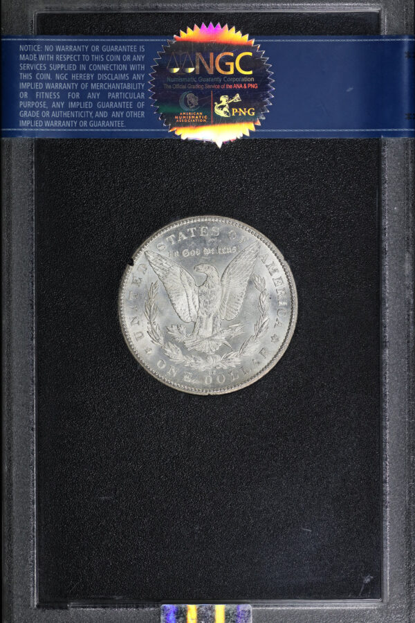 Reverse of this 1879-CC Morgan Dollar GSA Hoard NGC MS-62 GSA Hard Pack With Box