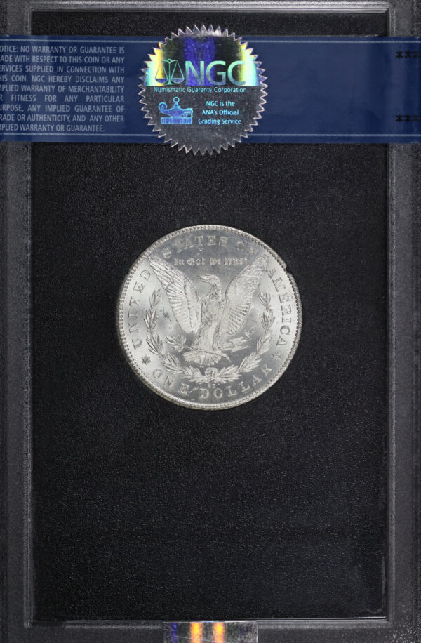 Reverse of this 1878-CC Morgan Dollar NGC MS-64 GSA Hard Pack With Box