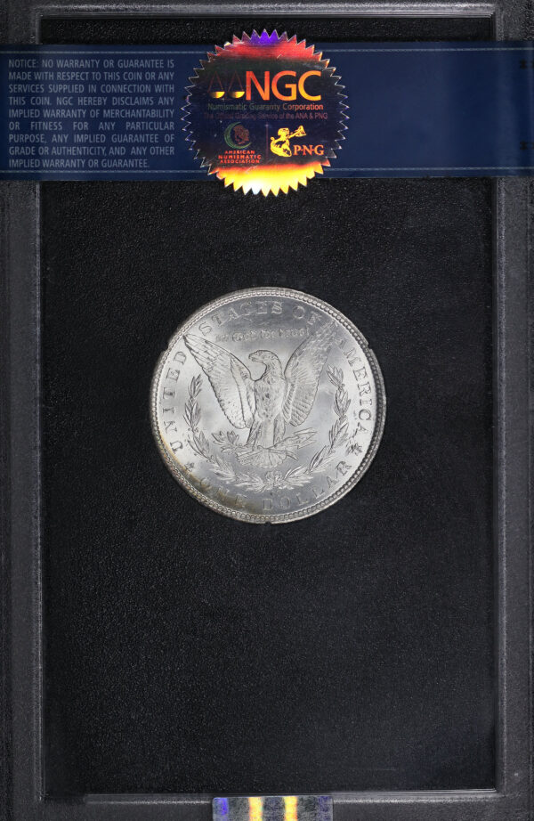 Reverse of this 1884-CC Morgan Dollar NGC MS-66 GSA Hard Pack With Box