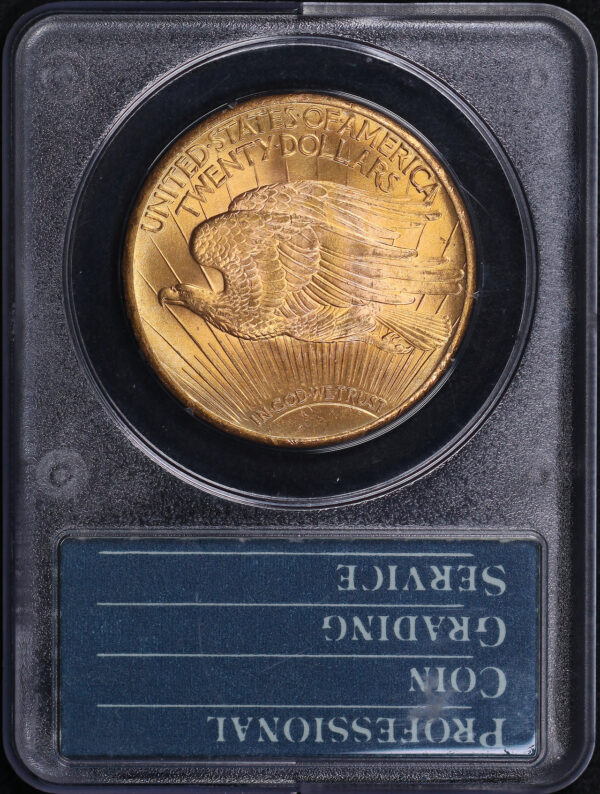 Reverse of this 1928 St. Gaudens $20 PCGS MS-65