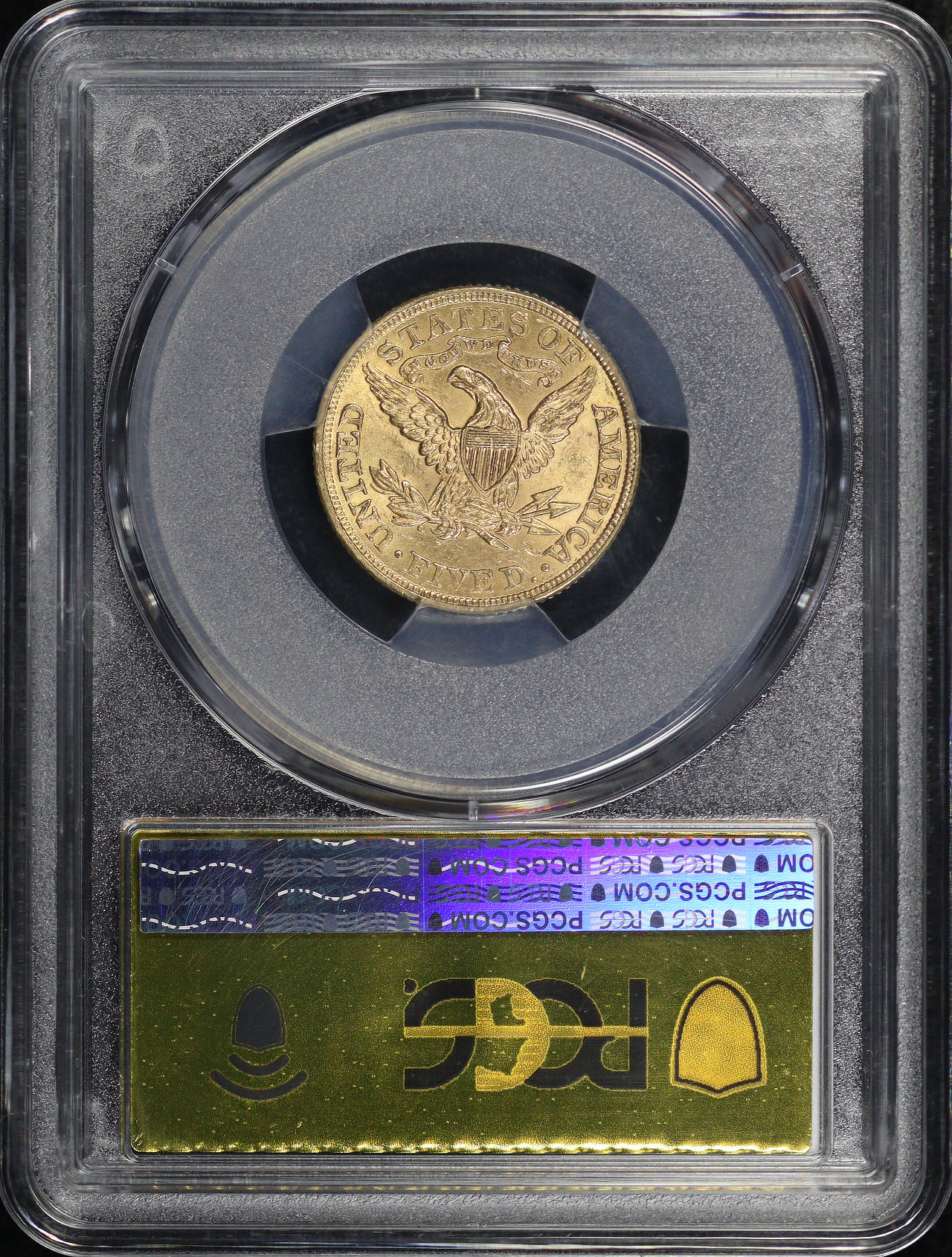 Reverse of this 1900 Liberty Head $5 PCGS MS-63+ The Fairmont Collection