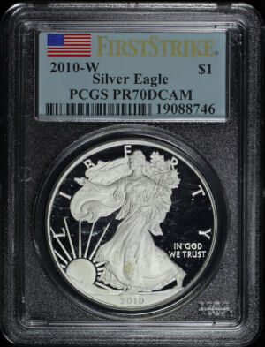 Obverse of this 2010-W Silver Eagle PCGS PR-70 DCAM First Strike