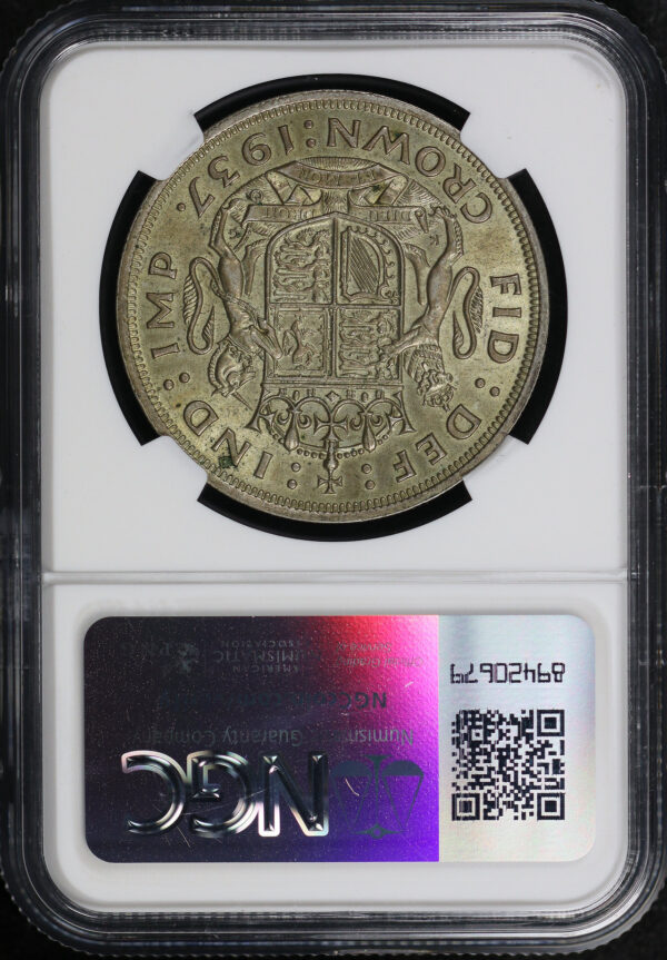 Reverse of this 1937 G. Britain  Crown NGC MS-61