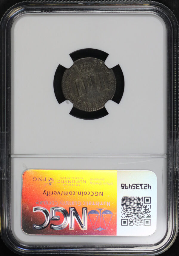Reverse of this 1687/6 England  4P Maundy NGC VF-30