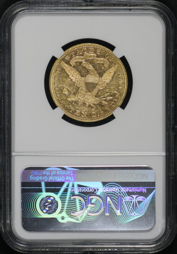 Reverse of this 1893 Liberty Head $10 NGC MS-60 PL