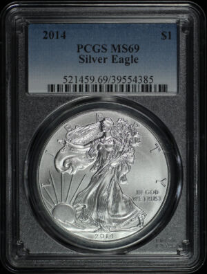Obverse of this 2014 Silver Eagle PCGS MS-69