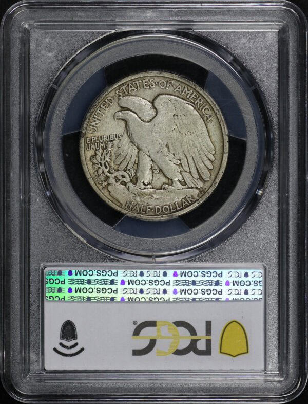 Reverse of this 1919-D Walking Liberty Half Dollar PCGS VF-25