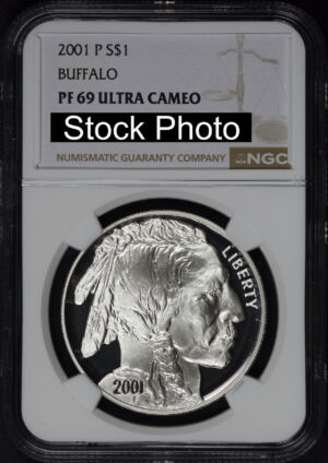 2001-P Buffalo Commemorative $1 Silver NGC PF-69 Ultra Cameo