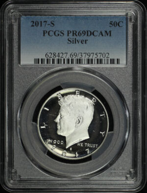 Obverse of this 2017-S Kennedy Half Dollar Silver PCGS PR-69 DCAM